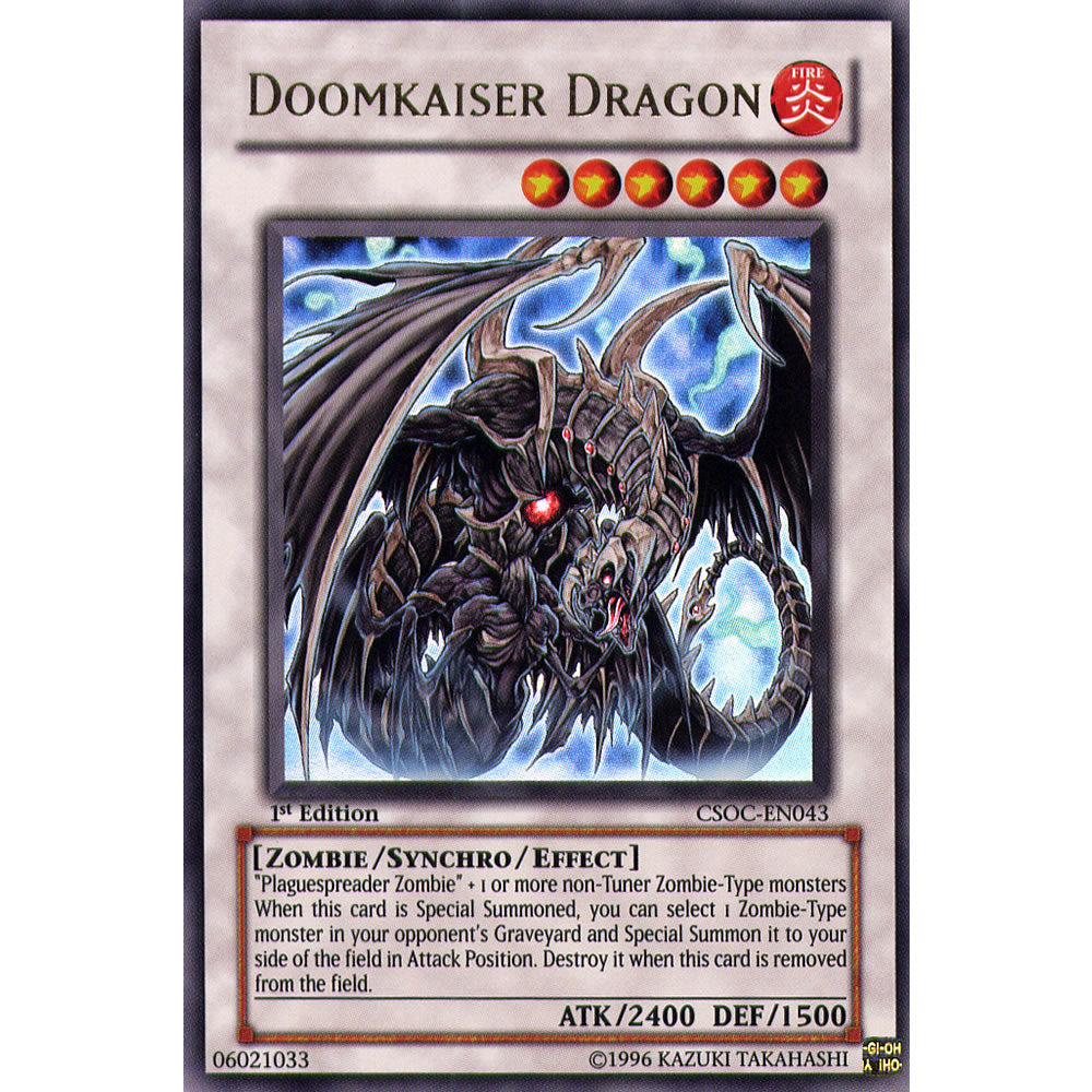 Doomkaiser Dragon CSOC-EN043 Yu-Gi-Oh! Card from the Crossroads of Chaos Set