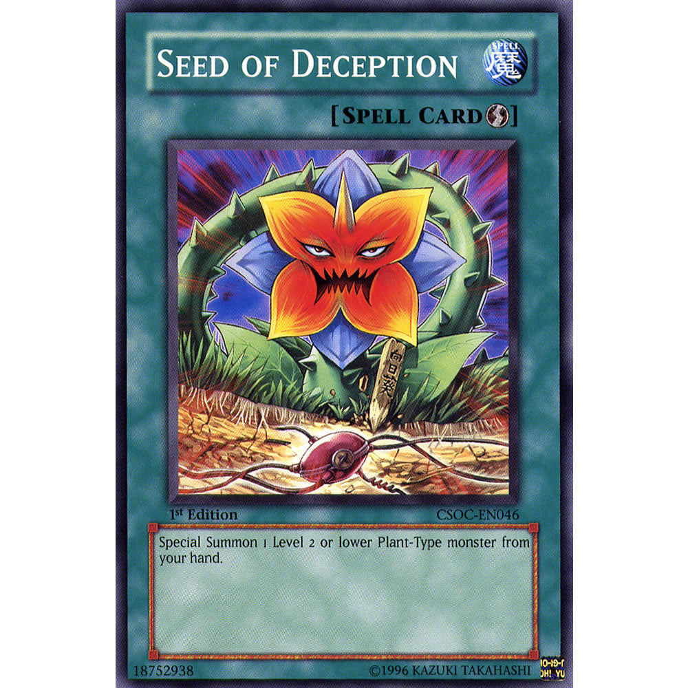 Seed of Deception CSOC-EN046 Yu-Gi-Oh! Card from the Crossroads of Chaos Set