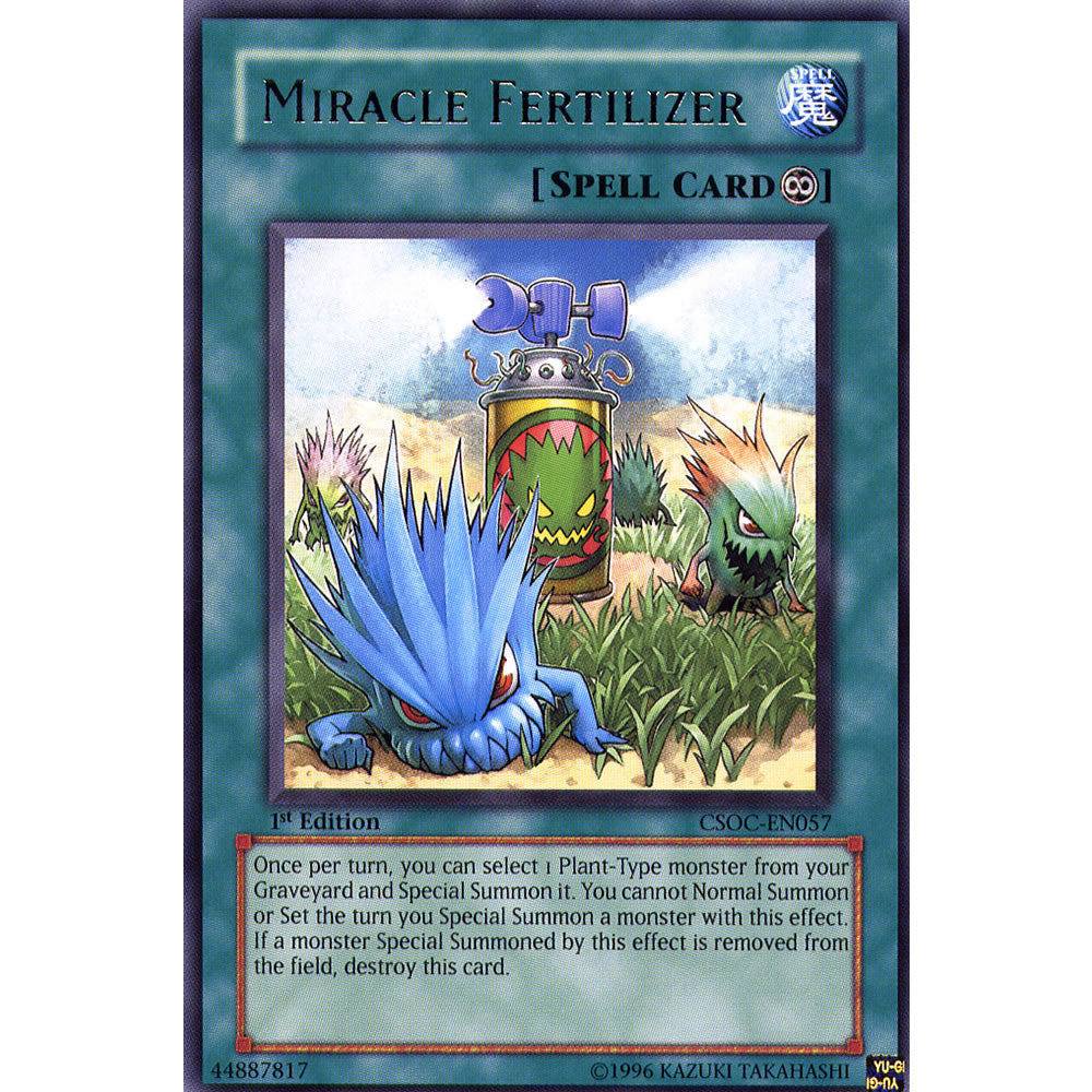 Miracle Fertilizer CSOC-EN057 Yu-Gi-Oh! Card from the Crossroads of Chaos Set