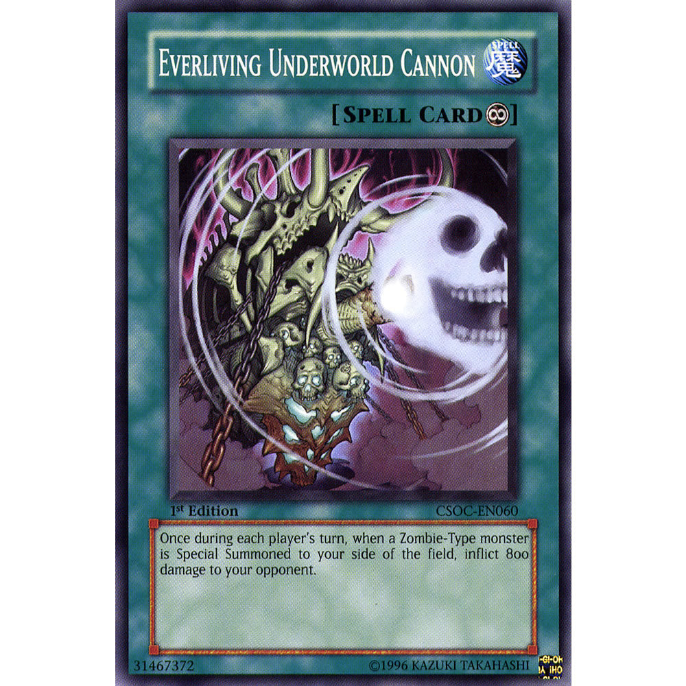 Everliving Underworld Cannon CSOC-EN060 Yu-Gi-Oh! Card from the Crossroads of Chaos Set