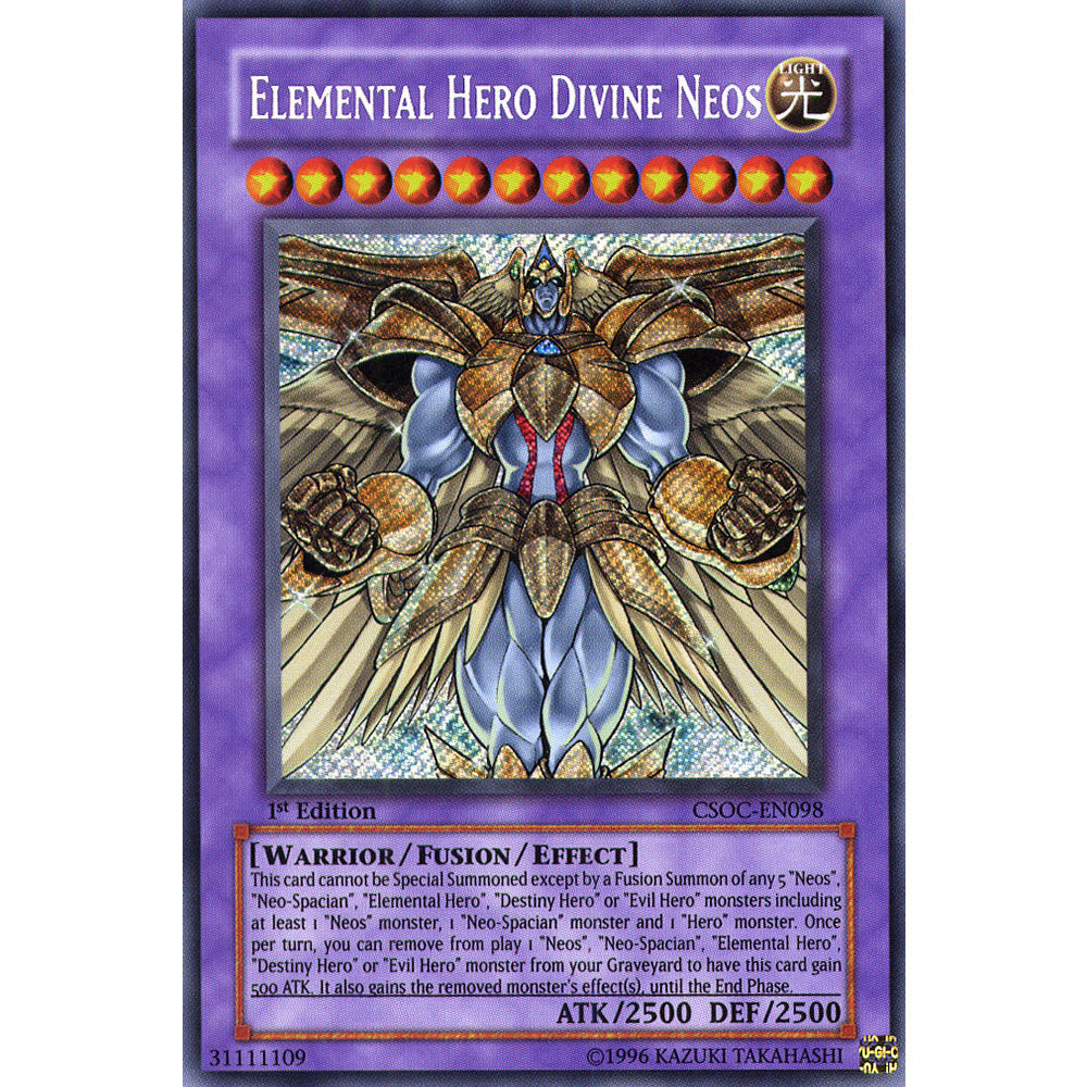 Elemental Hero Divine Neos CSOC-EN098 Yu-Gi-Oh! Card from the Crossroads of Chaos Set