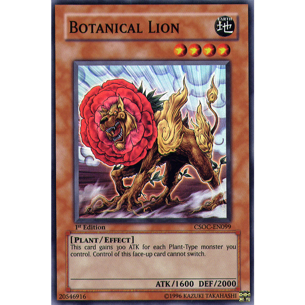 Botanical Lion CSOC-EN099 Yu-Gi-Oh! Card from the Crossroads of Chaos Set