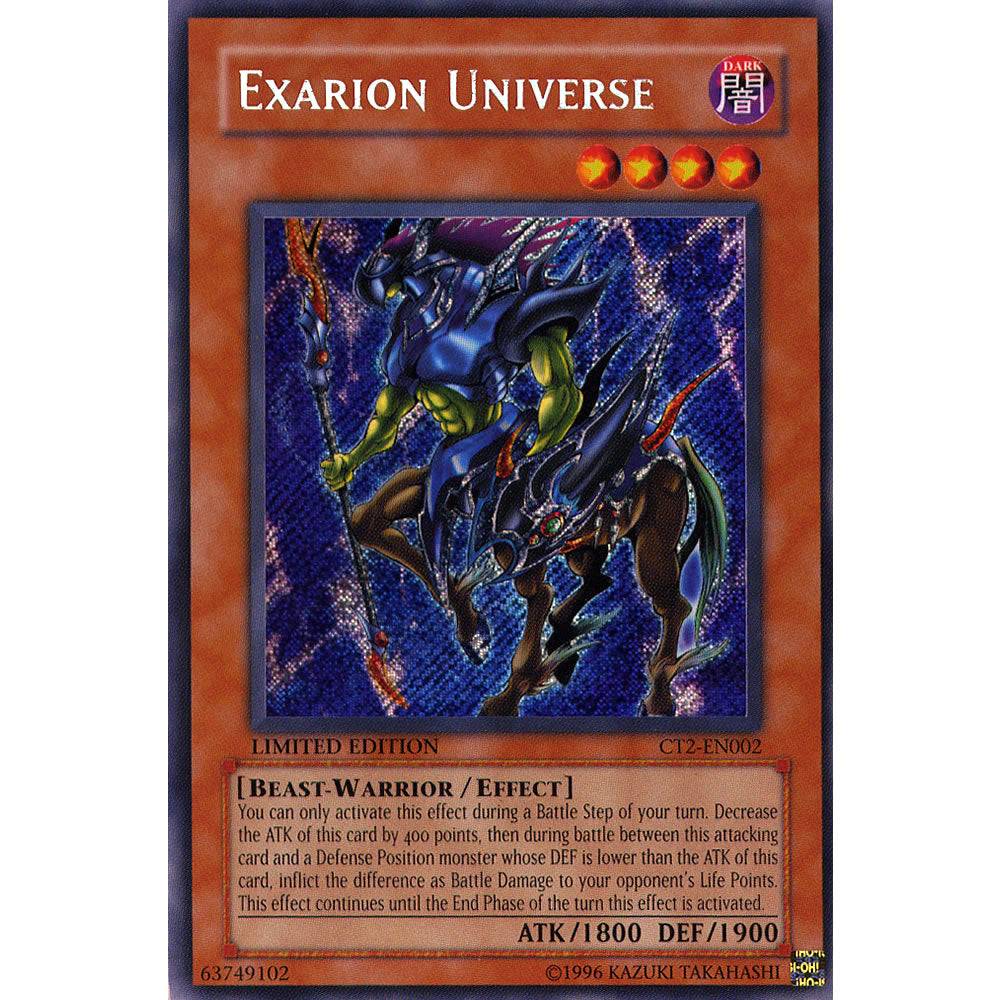 Exarion Universe CT2-EN002 Yu-Gi-Oh! Card from the Collector Tin 2005 Promo Set