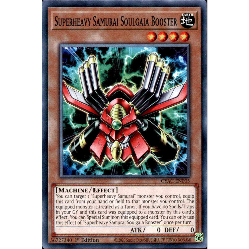 Superheavy Samurai Soulgaia Booster CYAC-EN005 Yu-Gi-Oh! Card from the Cyberstorm Access Set