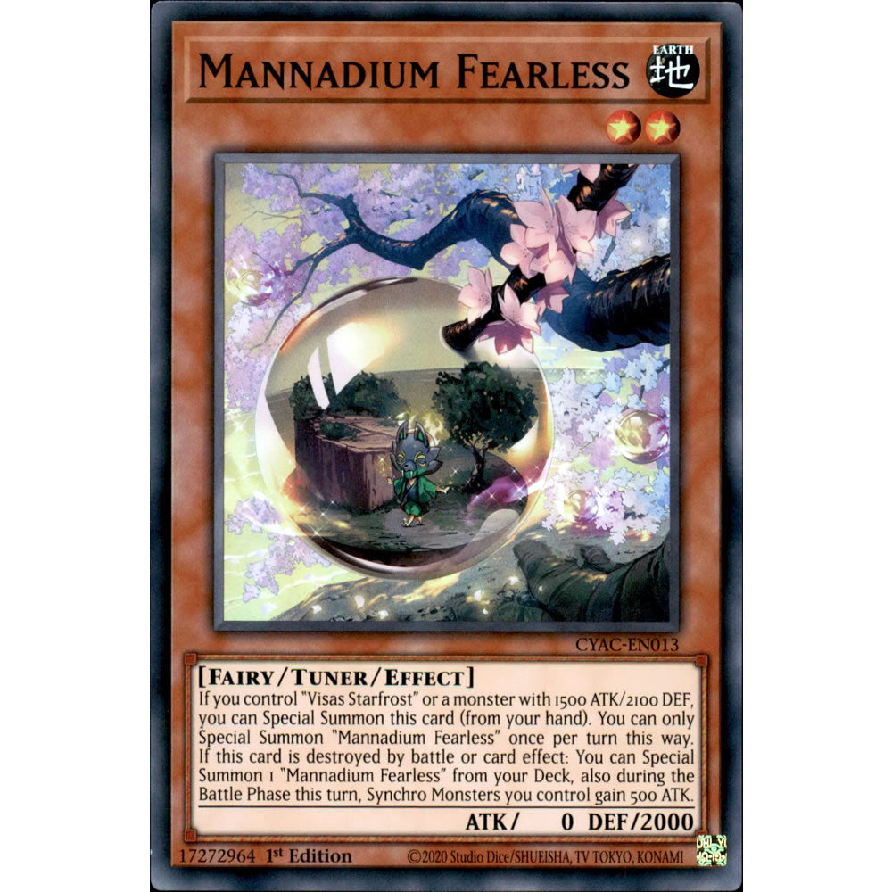 Mannadium Fearless CYAC-EN013 Yu-Gi-Oh! Card from the Cyberstorm Access Set
