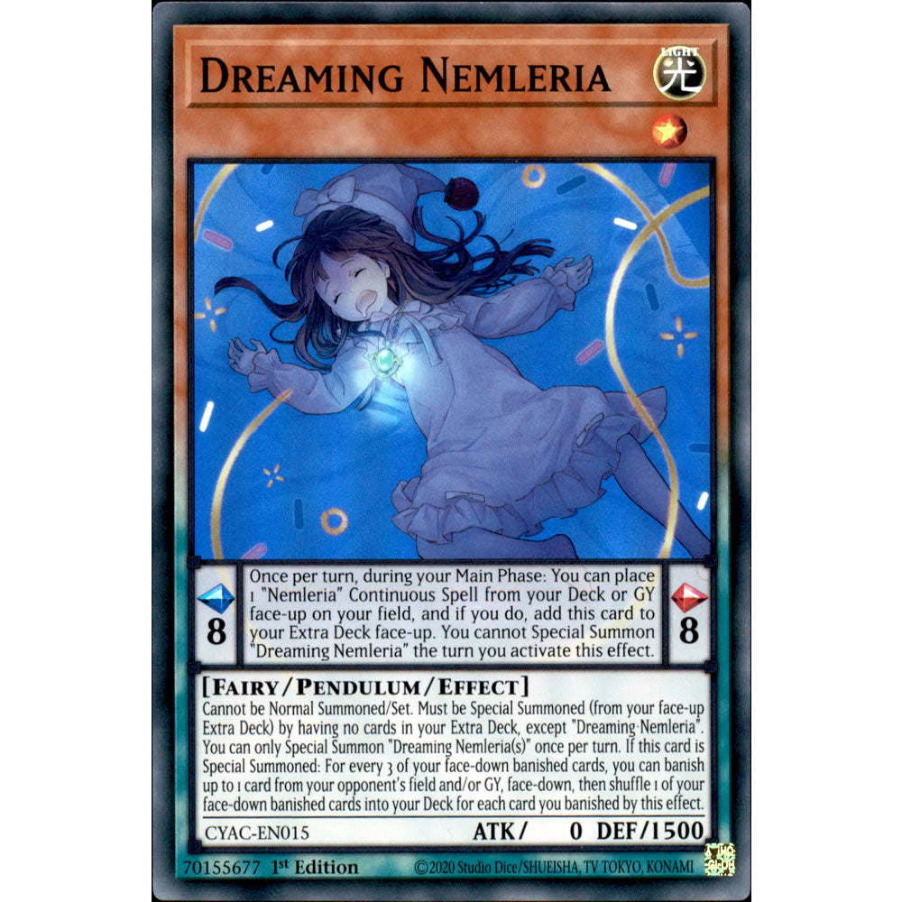 Dreaming Nemleria CYAC-EN015 Yu-Gi-Oh! Card from the Cyberstorm Access Set
