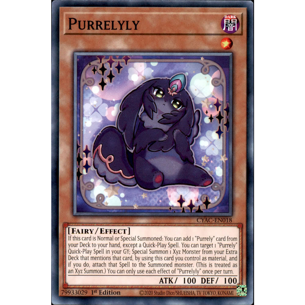 Purrelyly CYAC-EN018 Yu-Gi-Oh! Card from the Cyberstorm Access Set