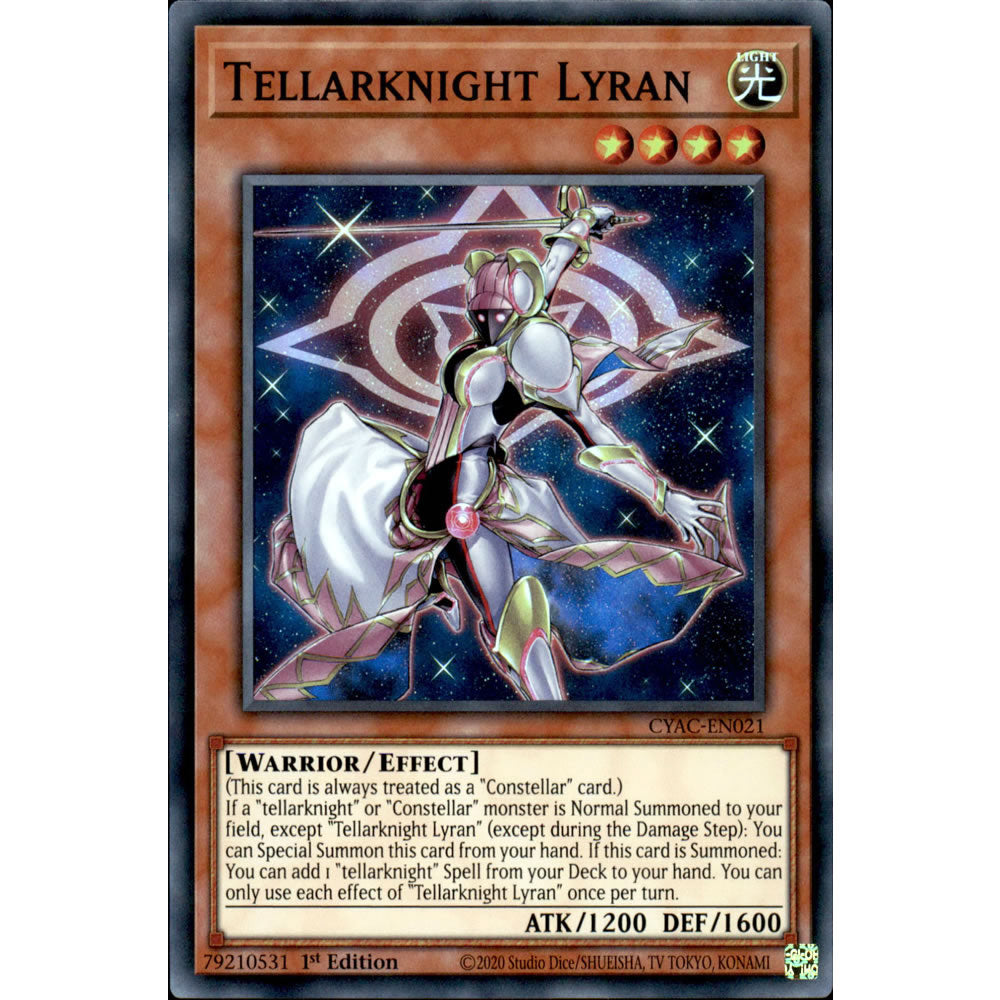 Tellarknight Lyran CYAC-EN021 Yu-Gi-Oh! Card from the Cyberstorm Access Set