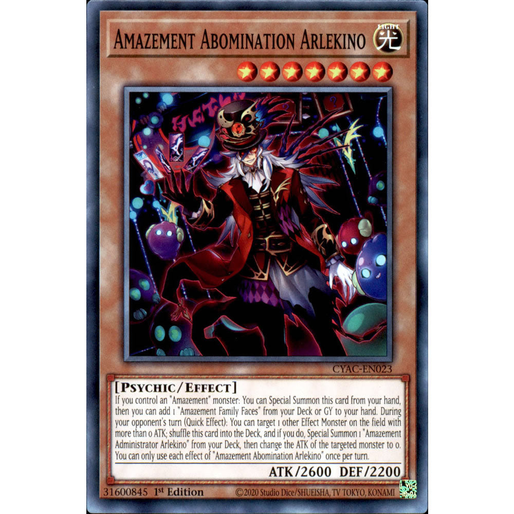 Amazement Abomination Arlekino CYAC-EN023 Yu-Gi-Oh! Card from the Cyberstorm Access Set