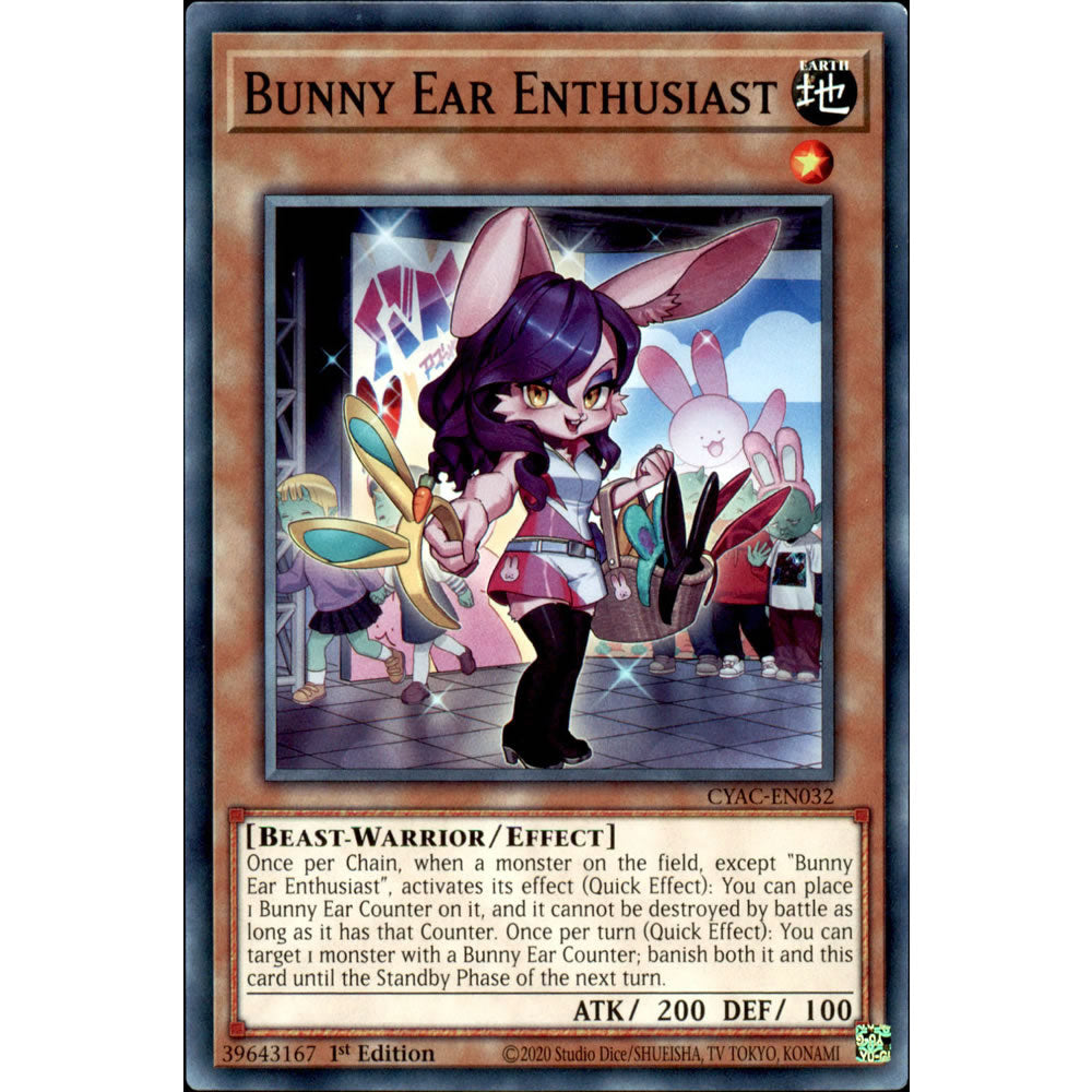Bunny Ear Enthusiast CYAC-EN032 Yu-Gi-Oh! Card from the Cyberstorm Access Set
