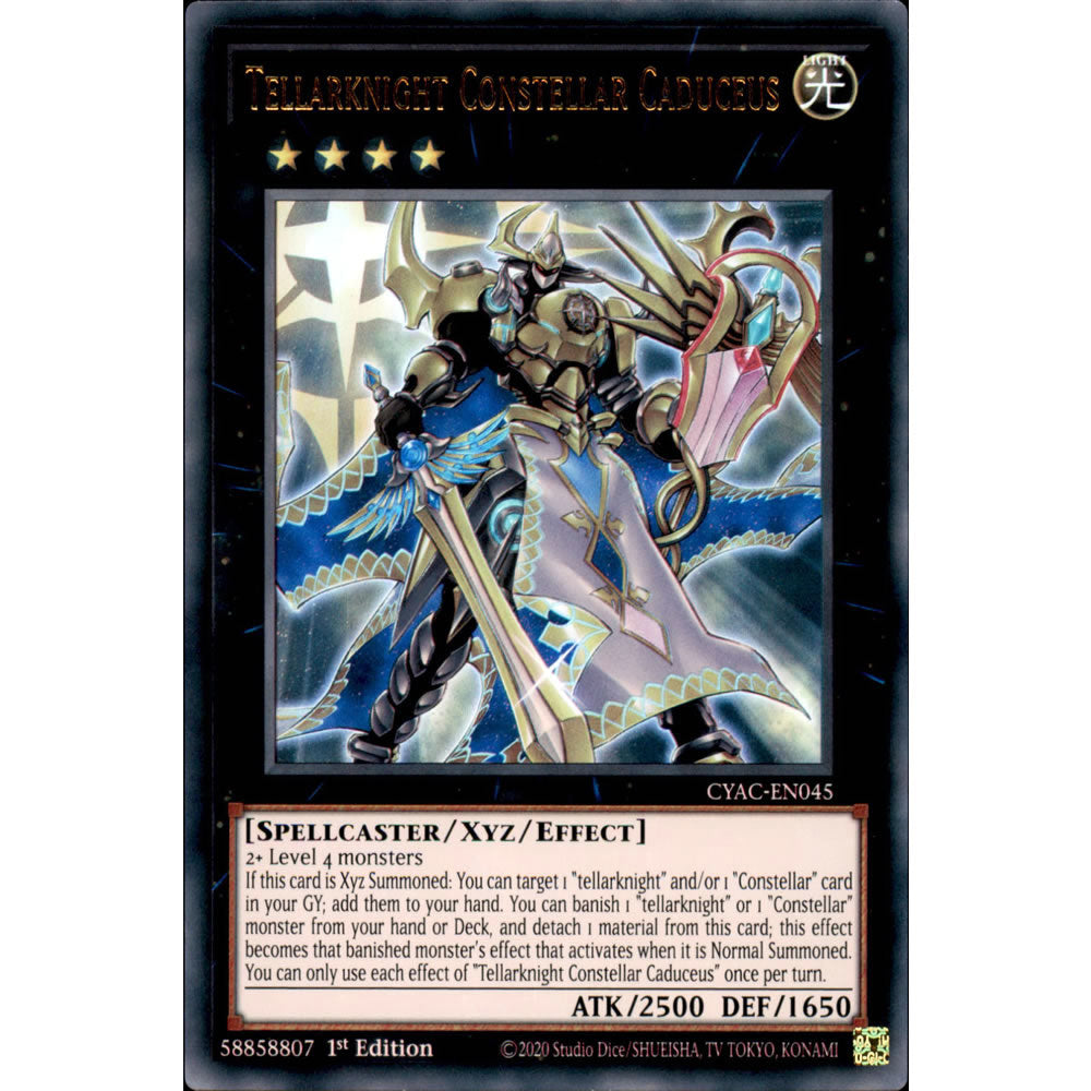 Tellarknight Constellar Caduceus CYAC-EN045 Yu-Gi-Oh! Card from the Cyberstorm Access Set