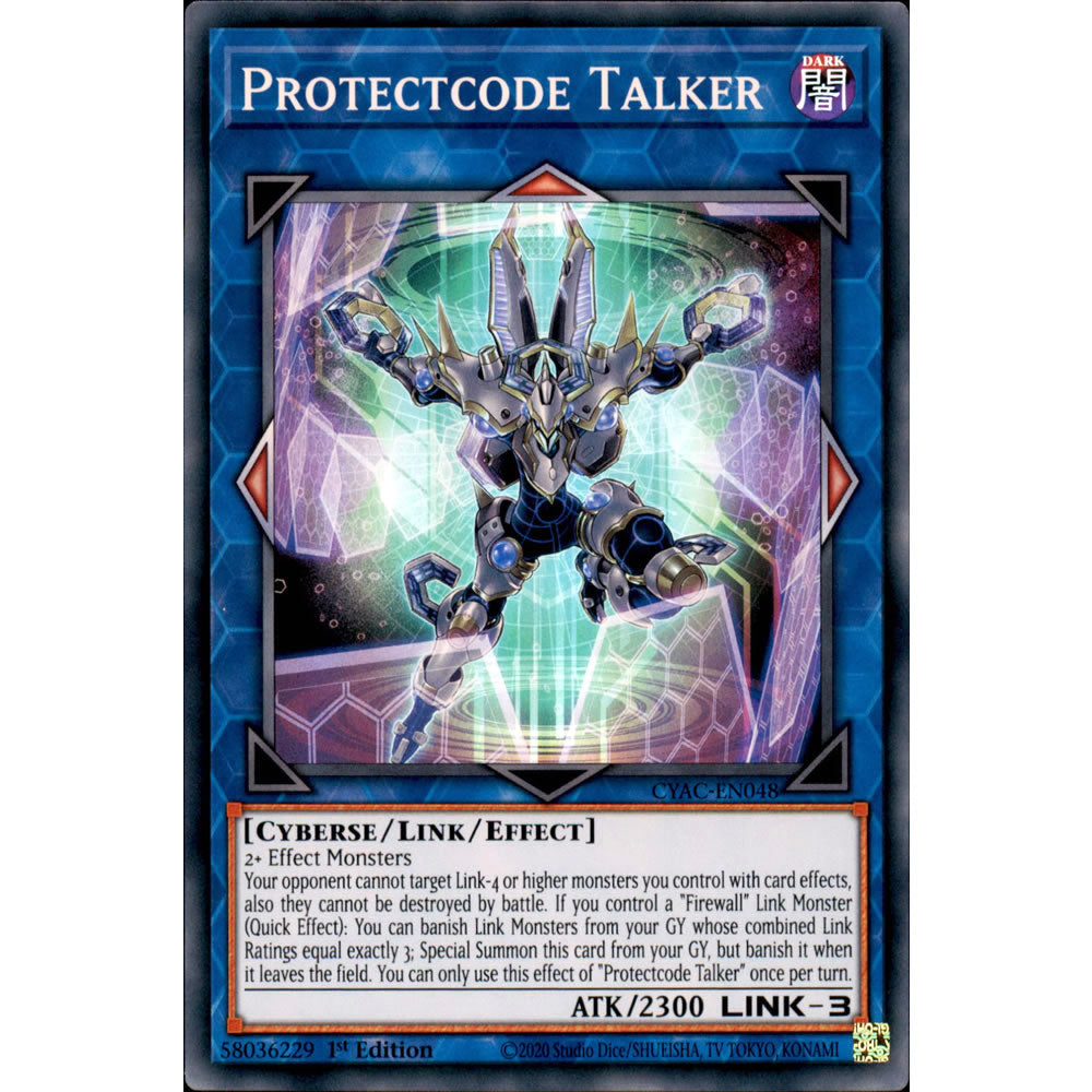 Protectcode Talker CYAC-EN048 Yu-Gi-Oh! Card from the Cyberstorm Access Set