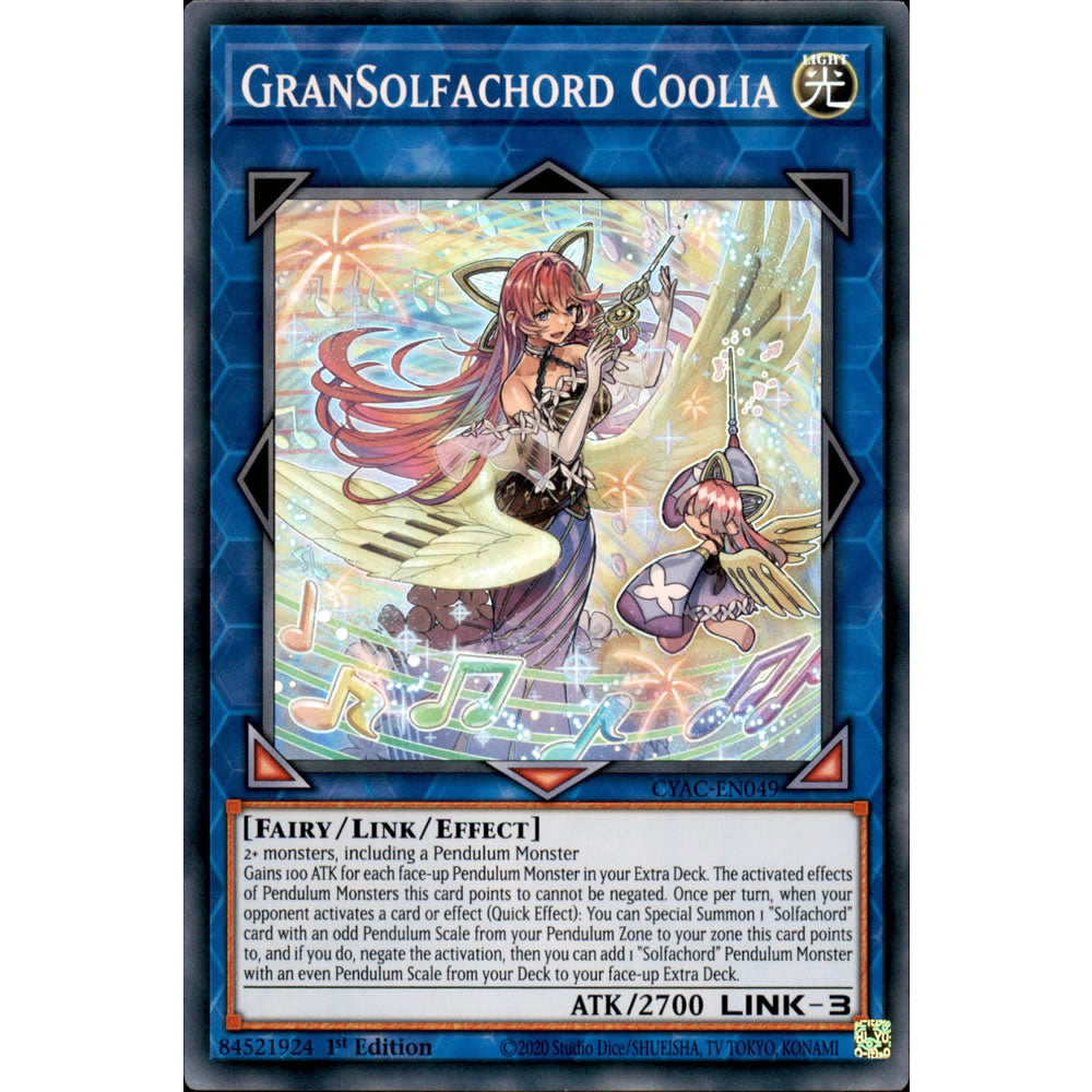 GranSolfachord Coolia CYAC-EN049 Yu-Gi-Oh! Card from the Cyberstorm Access Set