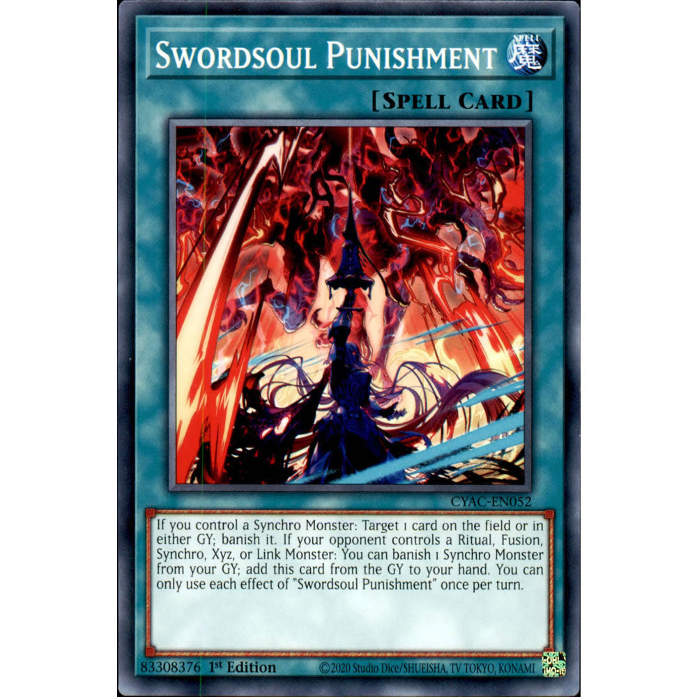 Swordsoul Punishment CYAC-EN052 Yu-Gi-Oh! Card from the Cyberstorm Access Set