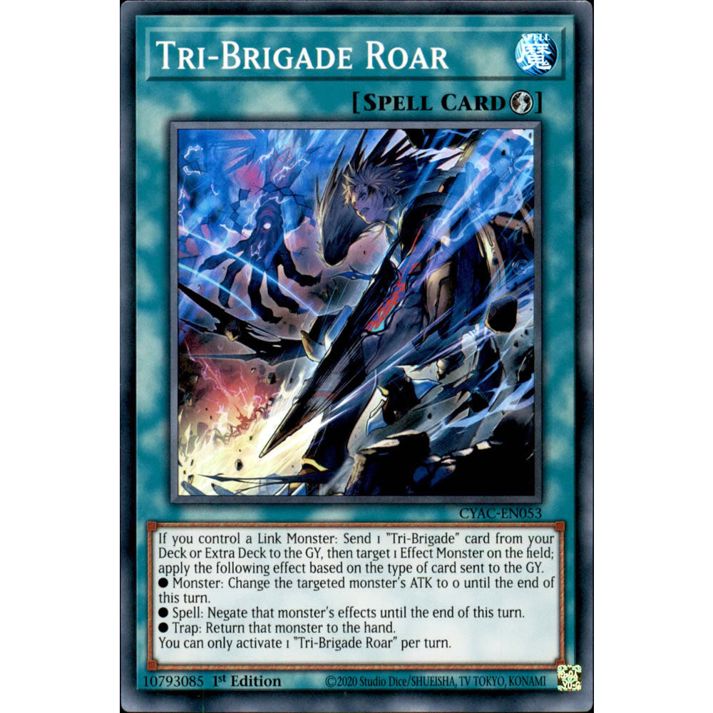 Tri-Brigade Roar CYAC-EN053 Yu-Gi-Oh! Card from the Cyberstorm Access Set