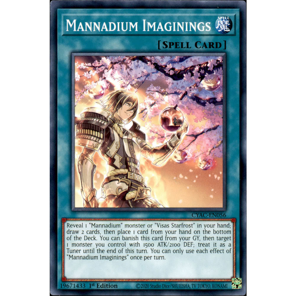 Mannadium Imaginings CYAC-EN056 Yu-Gi-Oh! Card from the Cyberstorm Access Set