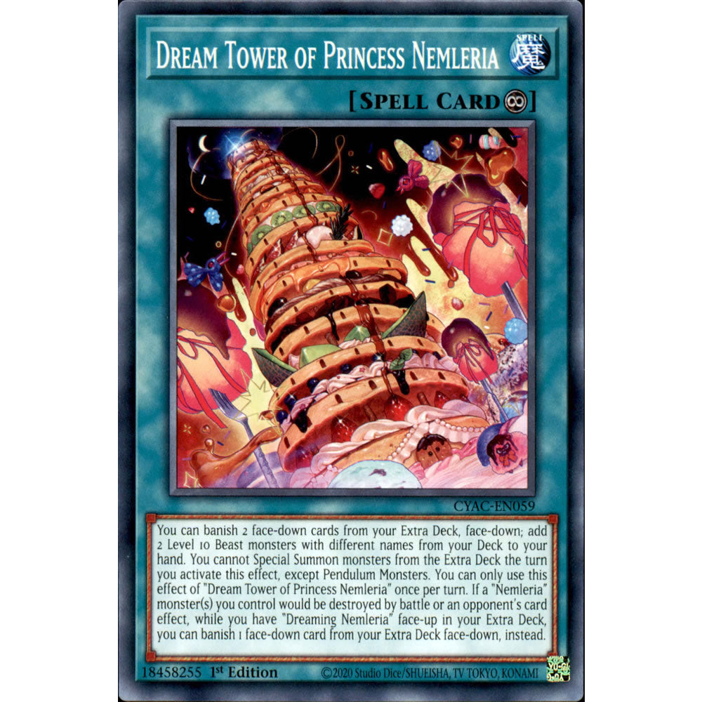 Dream Tower of Princess Nemleria CYAC-EN059 Yu-Gi-Oh! Card from the Cyberstorm Access Set