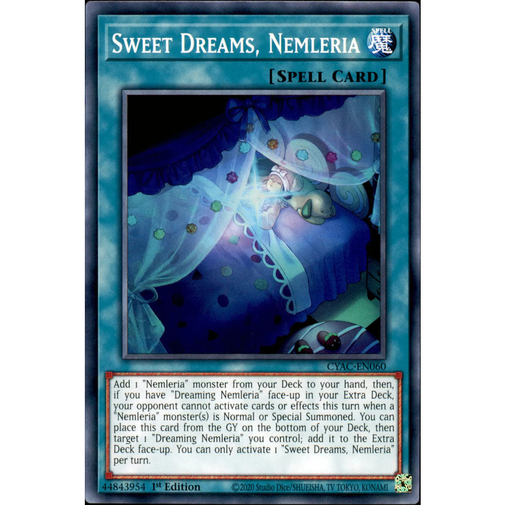 Sweet Dreams, Nemleria CYAC-EN060 Yu-Gi-Oh! Card from the Cyberstorm Access Set