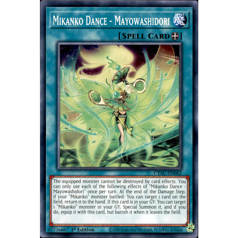 Mikanko Dance - Mayowashidori CYAC-EN062 Yu-Gi-Oh! Card from the Cyberstorm Access Set