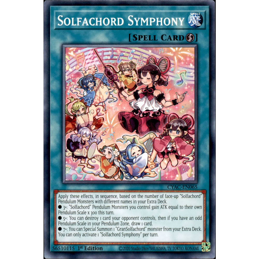 Solfachord Symphony CYAC-EN065 Yu-Gi-Oh! Card from the Cyberstorm Access Set