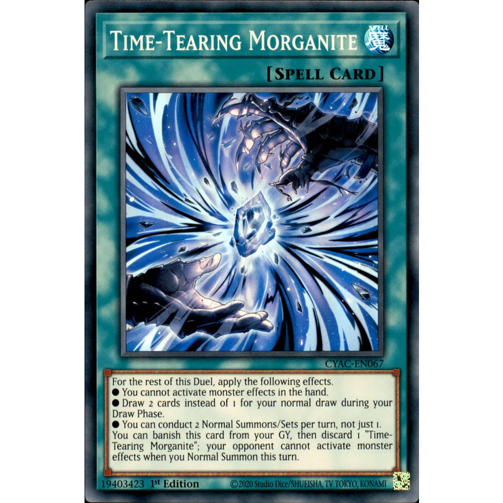 Time-Tearing Morganite CYAC-EN067 Yu-Gi-Oh! Card from the Cyberstorm Access Set
