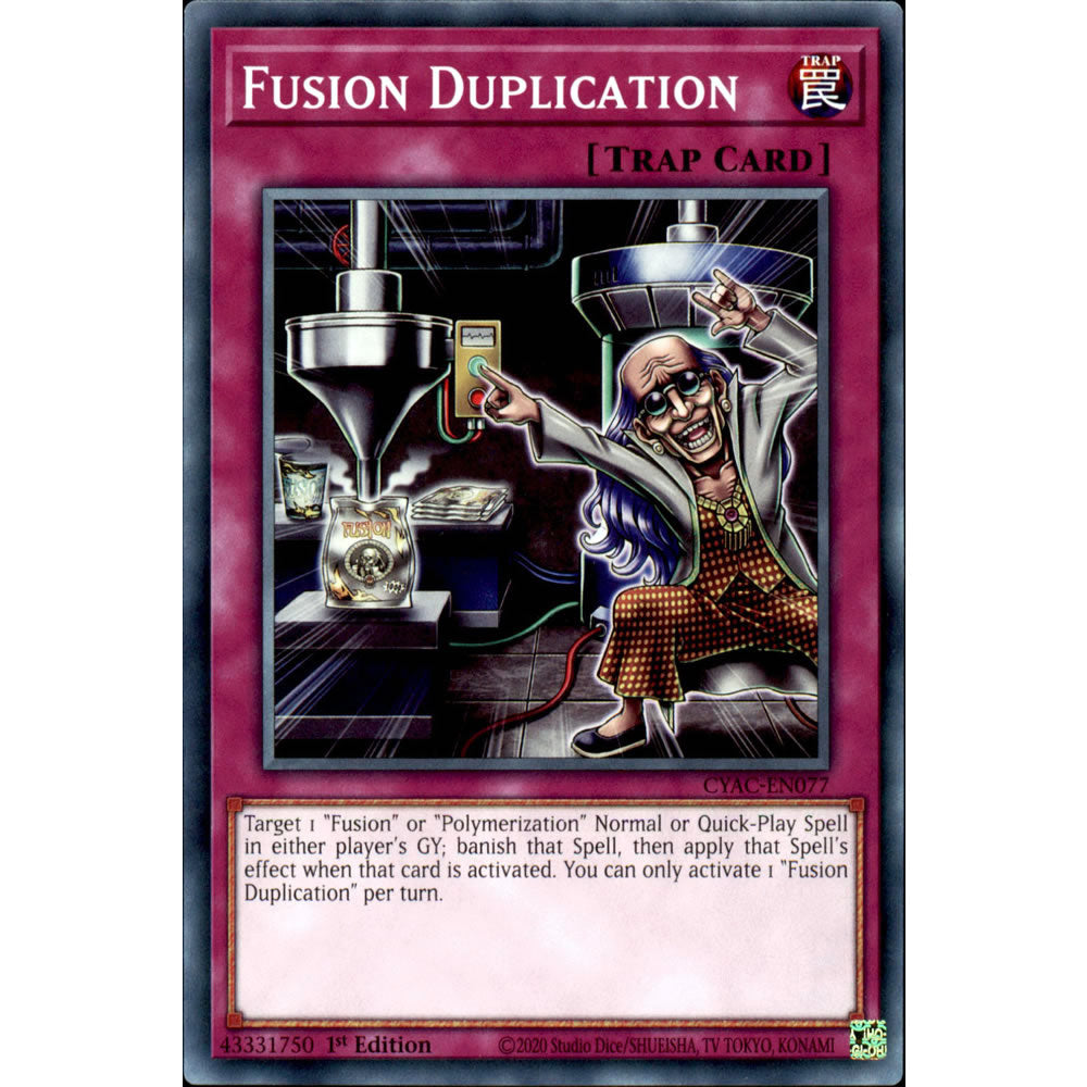 Fusion Duplication CYAC-EN077 Yu-Gi-Oh! Card from the Cyberstorm Access Set