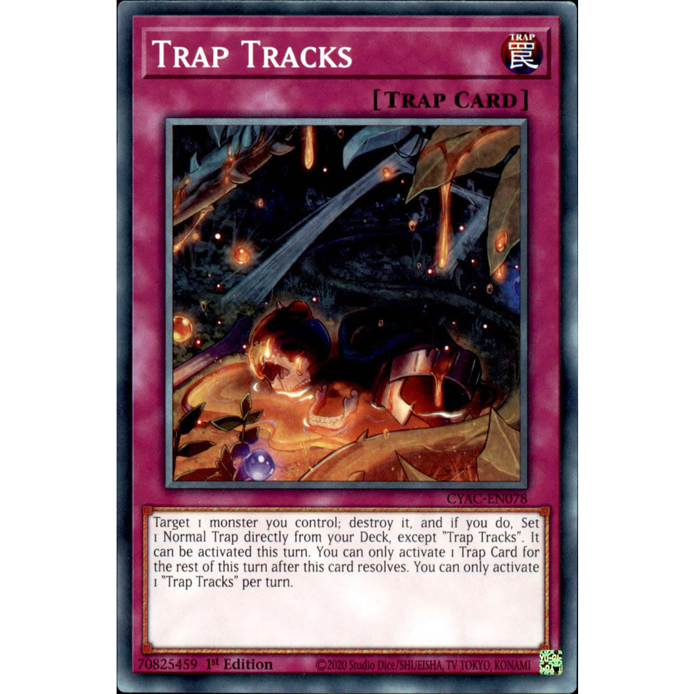 Trap Tracks CYAC-EN078 Yu-Gi-Oh! Card from the Cyberstorm Access Set