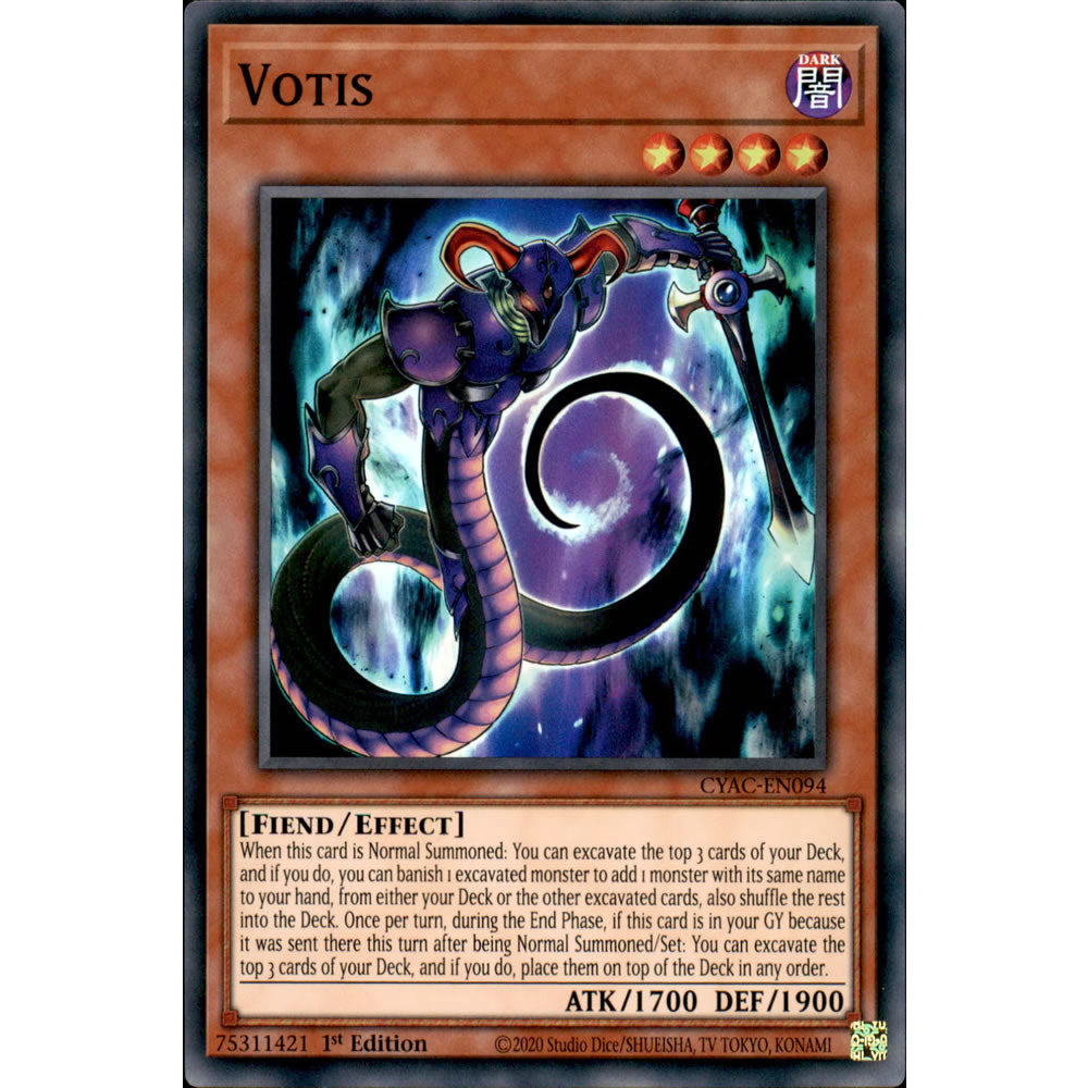 Votis CYAC-EN094 Yu-Gi-Oh! Card from the Cyberstorm Access Set