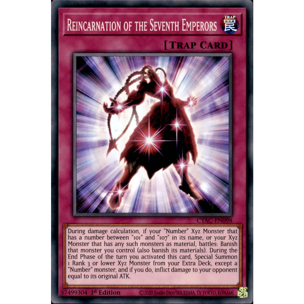 Reincarnation of the Seventh Emperors CYAC-EN098 Yu-Gi-Oh! Card from the Cyberstorm Access Set