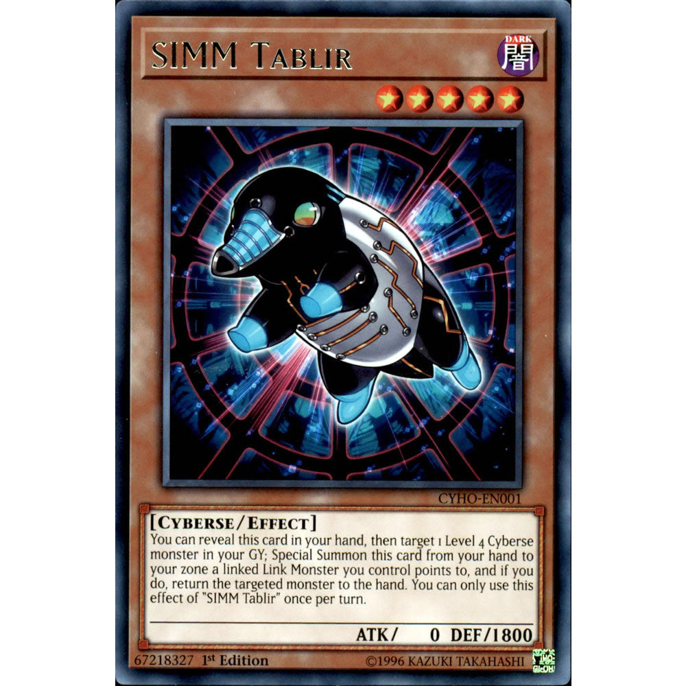 SIMM Tablir CYHO-EN001 Yu-Gi-Oh! Card from the Cybernetic Horizon Set