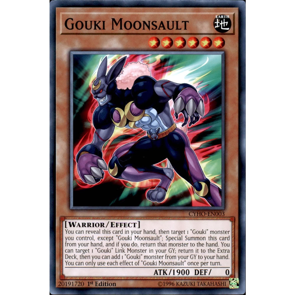 Gouki Moonsault CYHO-EN003 Yu-Gi-Oh! Card from the Cybernetic Horizon Set