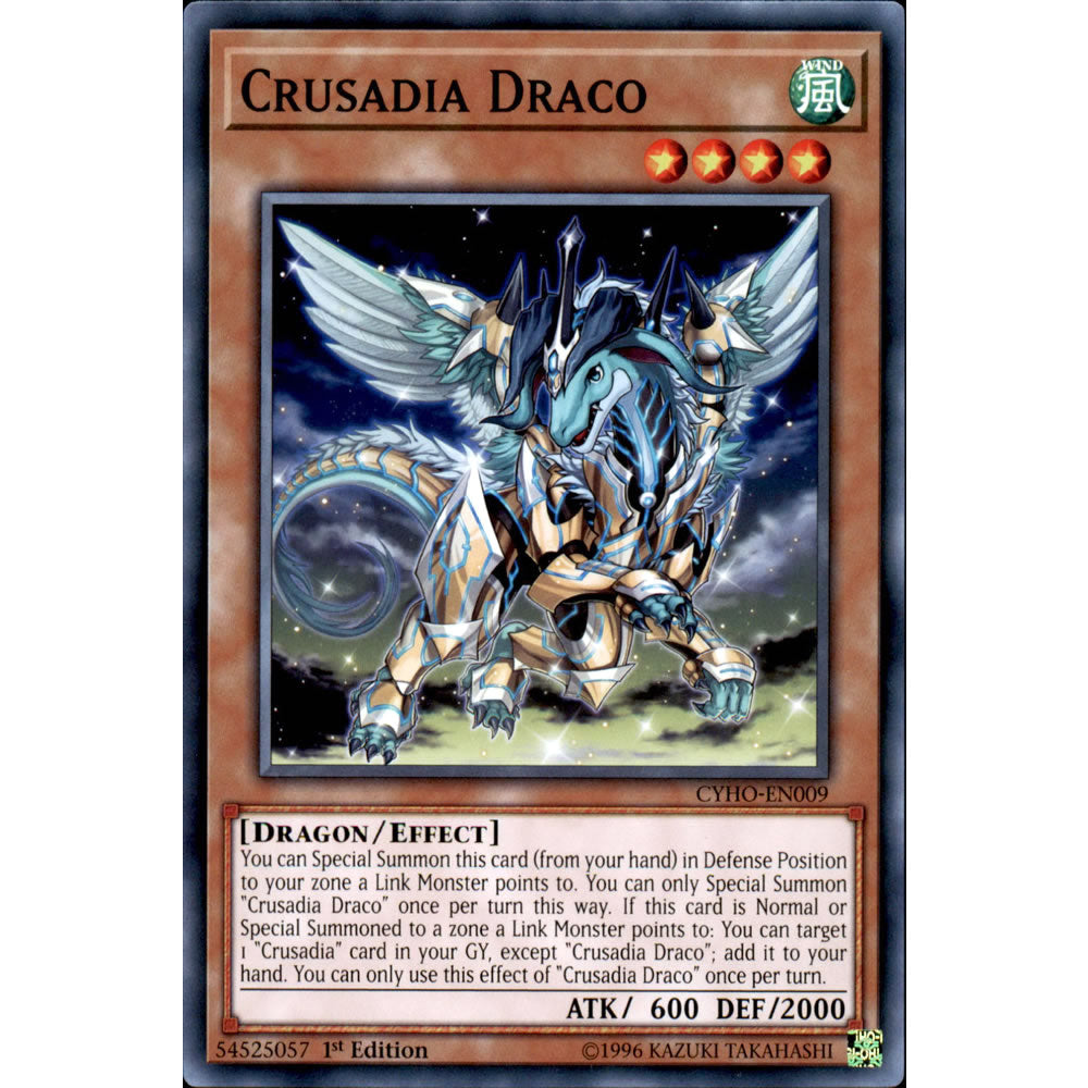 Crusadia Draco CYHO-EN009 Yu-Gi-Oh! Card from the Cybernetic Horizon Set