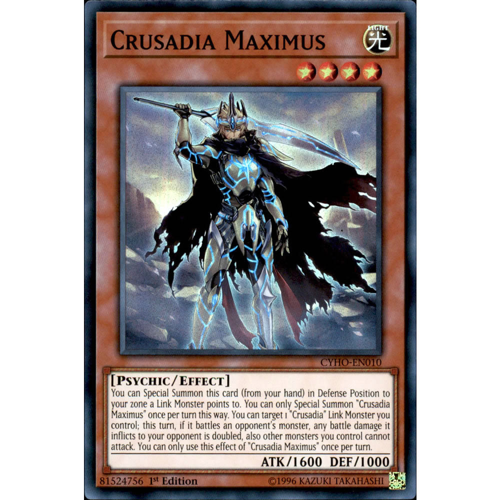 Crusadia Maximus CYHO-EN010 Yu-Gi-Oh! Card from the Cybernetic Horizon Set