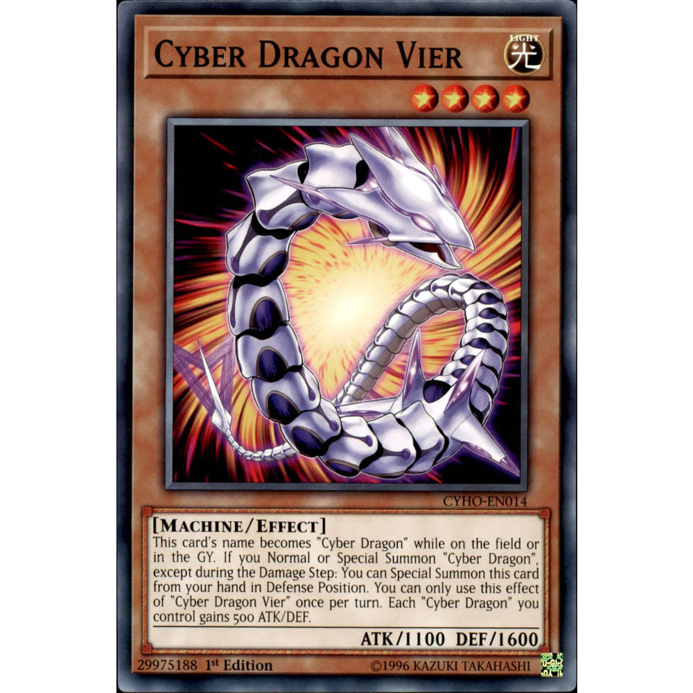 Cyber Dragon Vier CYHO-EN014 Yu-Gi-Oh! Card from the Cybernetic Horizon Set