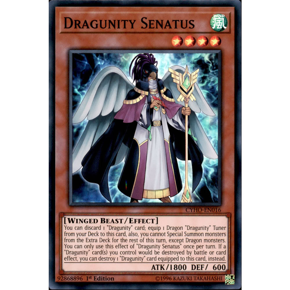 Dragunity Senatus CYHO-EN016 Yu-Gi-Oh! Card from the Cybernetic Horizon Set