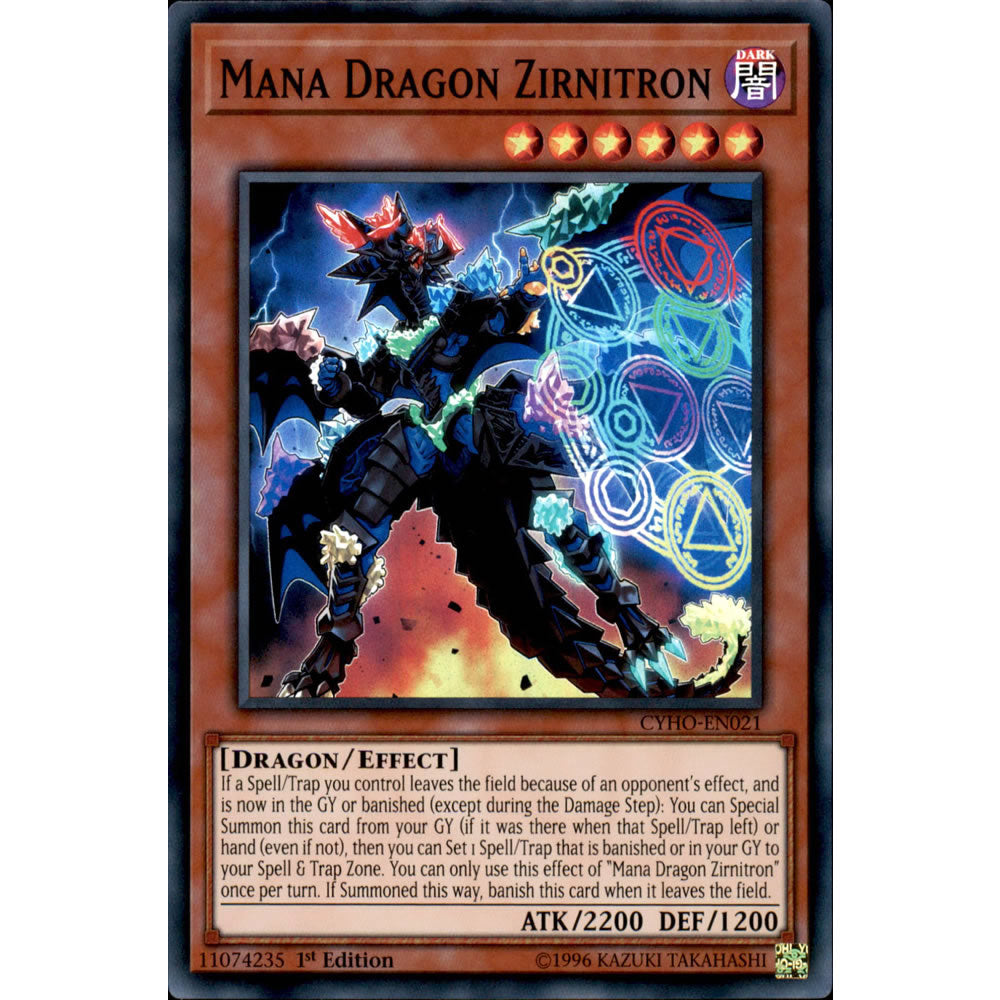 Mana Dragon Zirnitron CYHO-EN021 Yu-Gi-Oh! Card from the Cybernetic Horizon Set