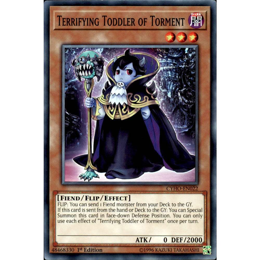 Terrifying Toddler of Torment CYHO-EN022 Yu-Gi-Oh! Card from the Cybernetic Horizon Set