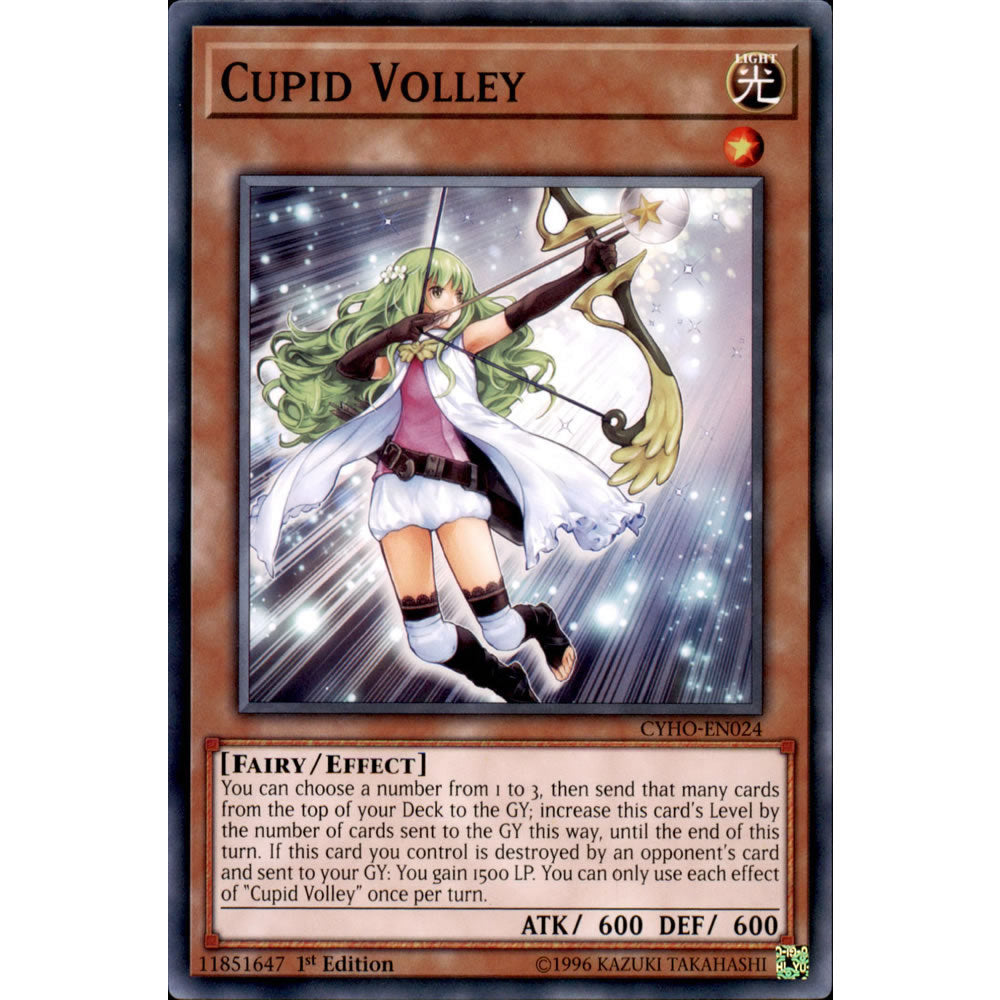 Cupid Volley CYHO-EN024 Yu-Gi-Oh! Card from the Cybernetic Horizon Set