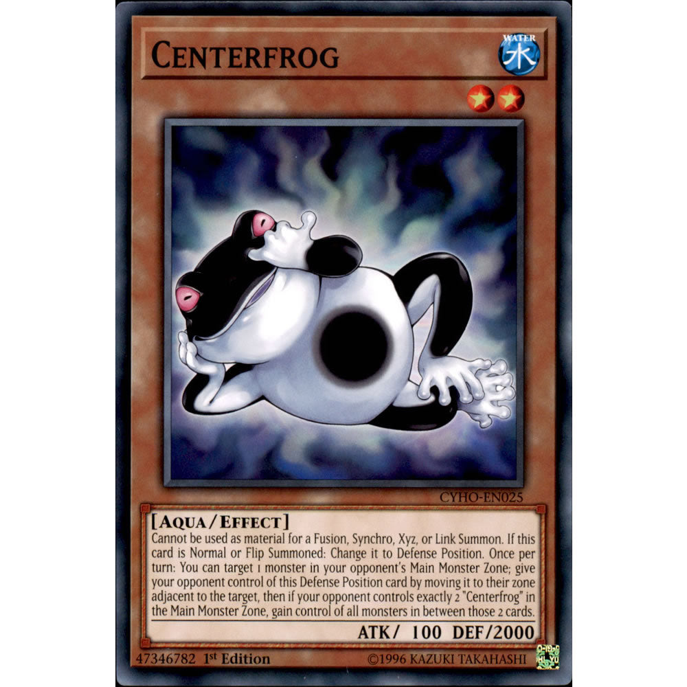 Centerfrog CYHO-EN025 Yu-Gi-Oh! Card from the Cybernetic Horizon Set