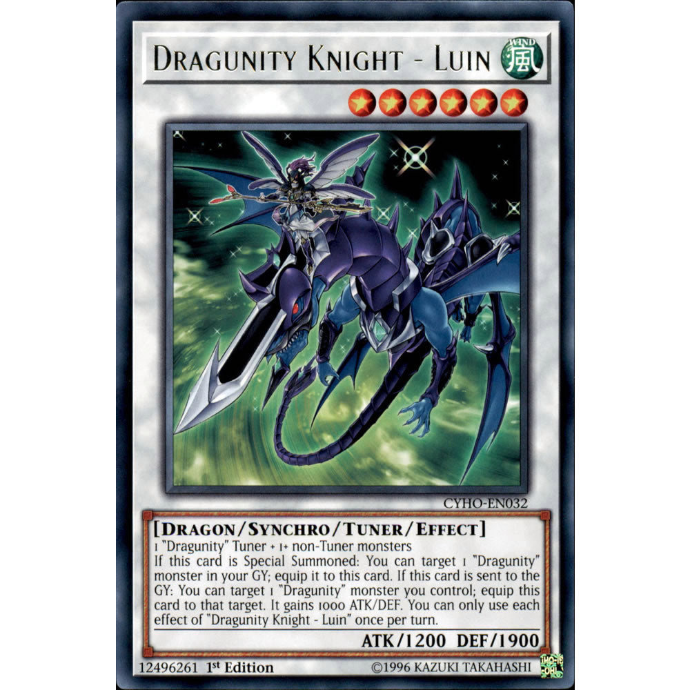 Dragunity Knight - Luin CYHO-EN032 Yu-Gi-Oh! Card from the Cybernetic Horizon Set