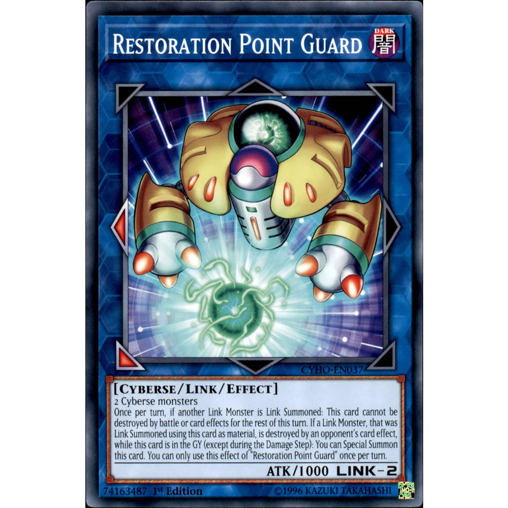 Restoration Point Guard CYHO-EN037 Yu-Gi-Oh! Card from the Cybernetic Horizon Set