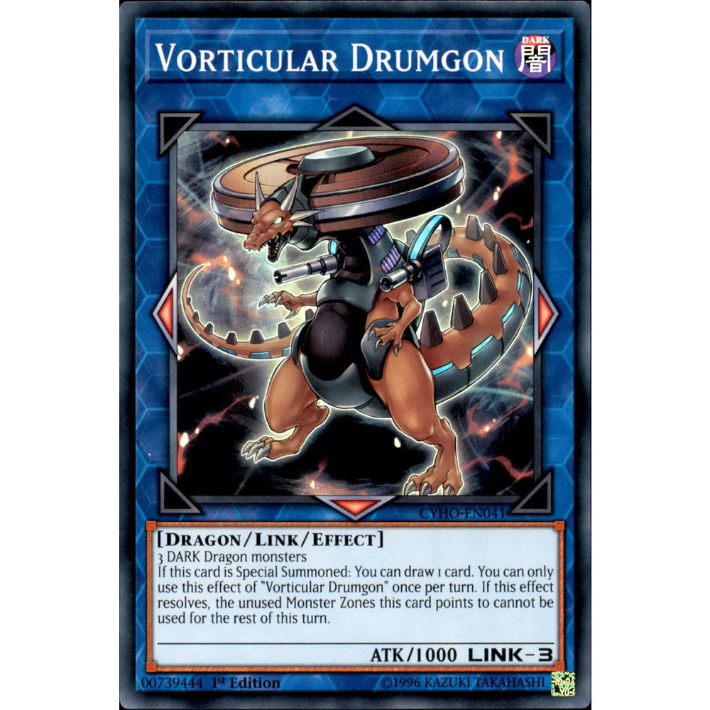 Vorticular Drumgon CYHO-EN041 Yu-Gi-Oh! Card from the Cybernetic Horizon Set