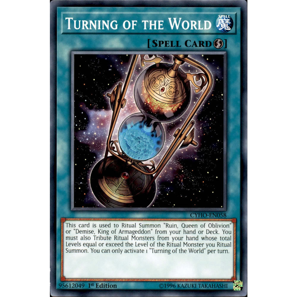 Turning of the World CYHO-EN058 Yu-Gi-Oh! Card from the Cybernetic Horizon Set