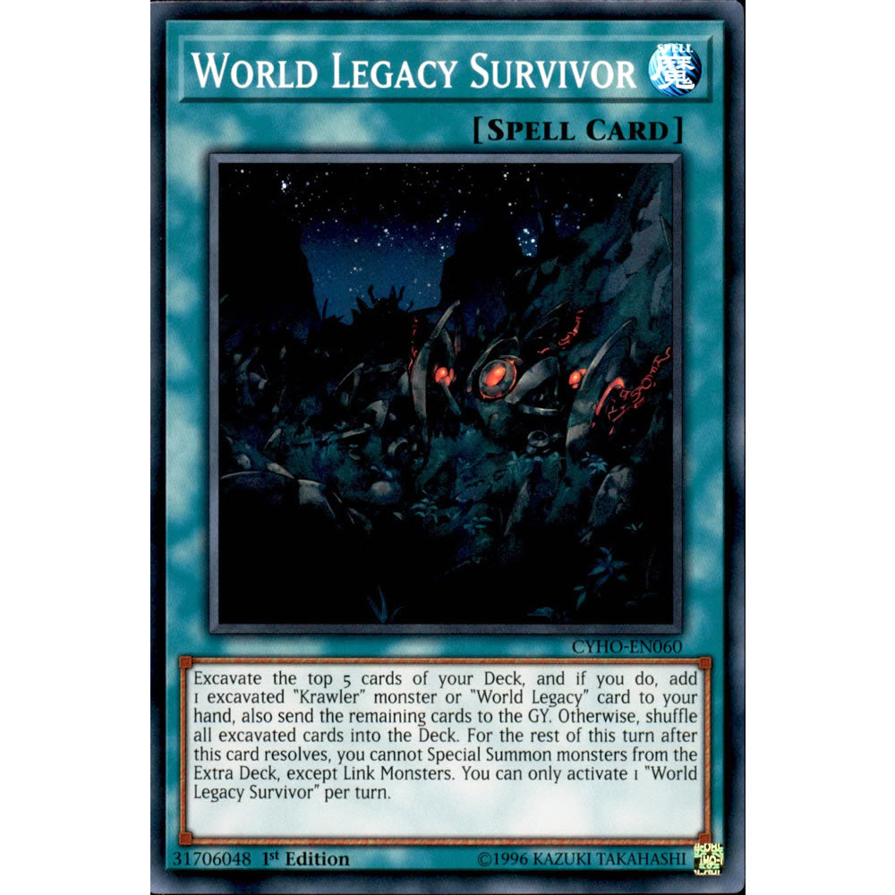 World Legacy Survivor CYHO-EN060 Yu-Gi-Oh! Card from the Cybernetic Horizon Set