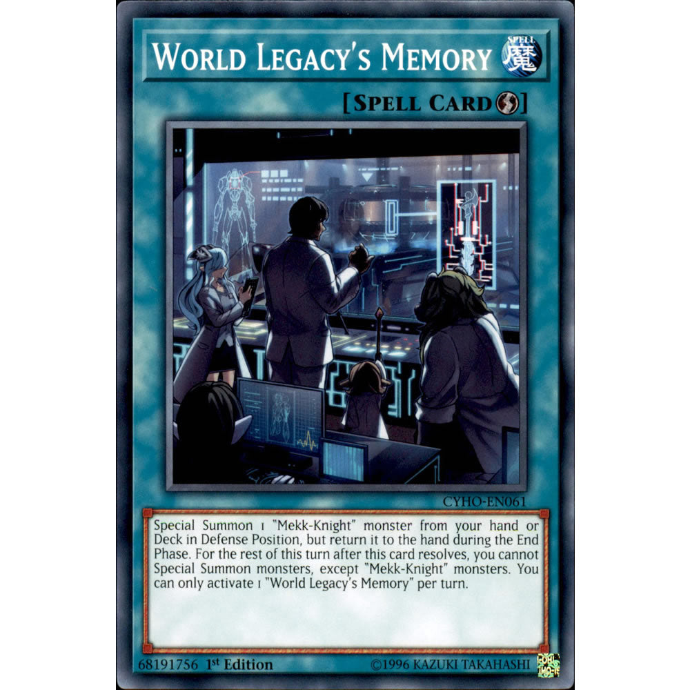 World Legacy's Memory CYHO-EN061 Yu-Gi-Oh! Card from the Cybernetic Horizon Set