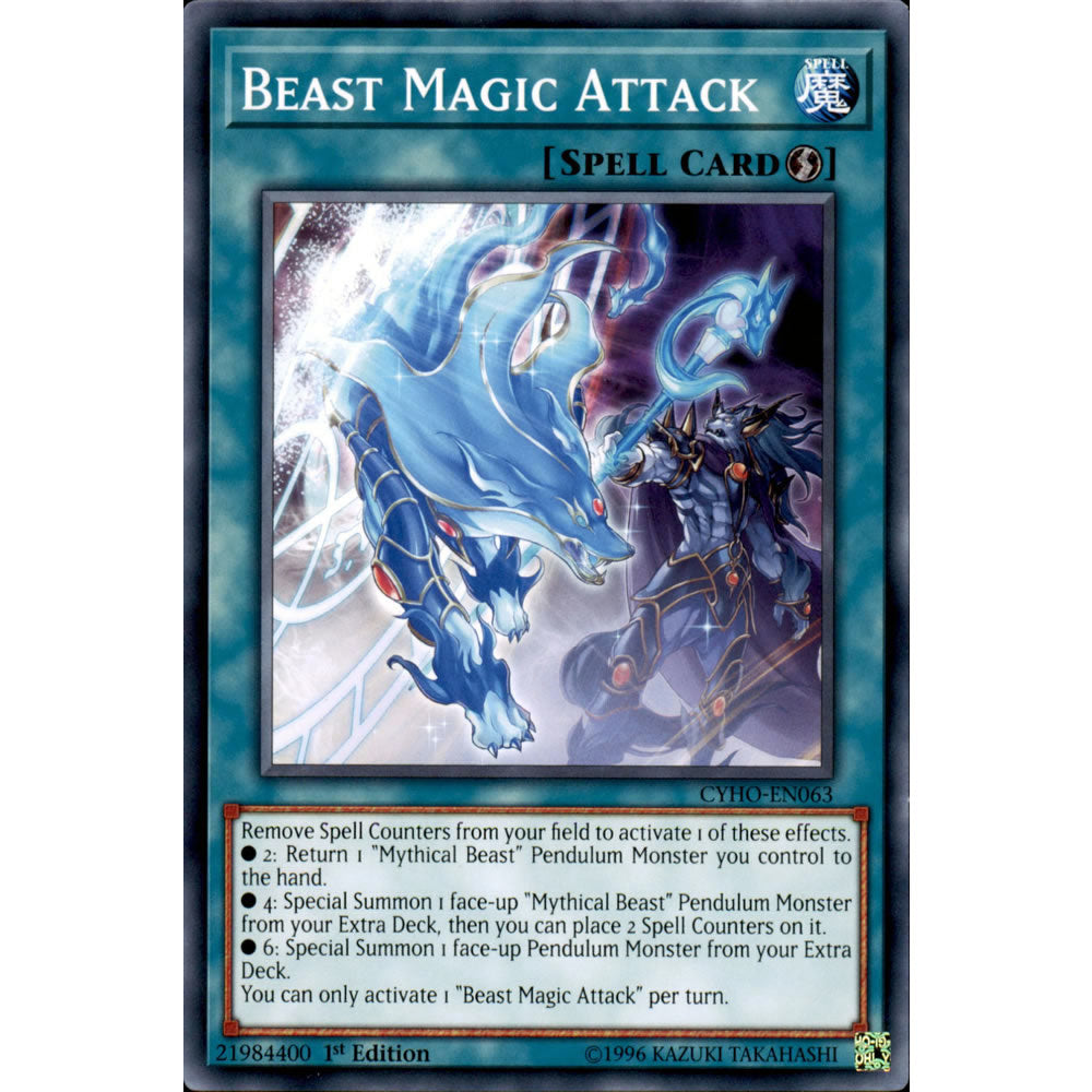 Beast Magic Attack CYHO-EN063 Yu-Gi-Oh! Card from the Cybernetic Horizon Set