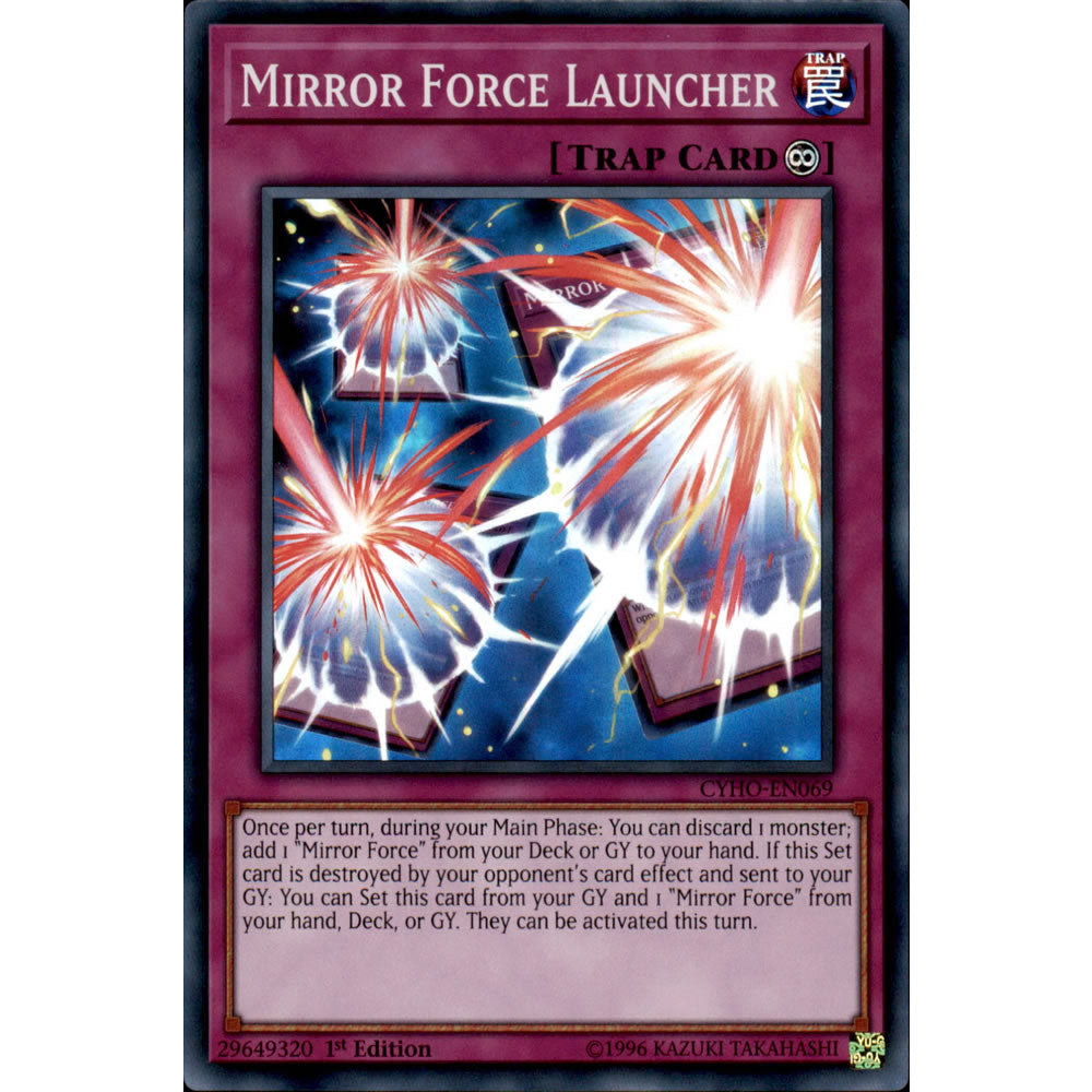 Mirror Force Launcher CYHO-EN069 Yu-Gi-Oh! Card from the Cybernetic Horizon Set