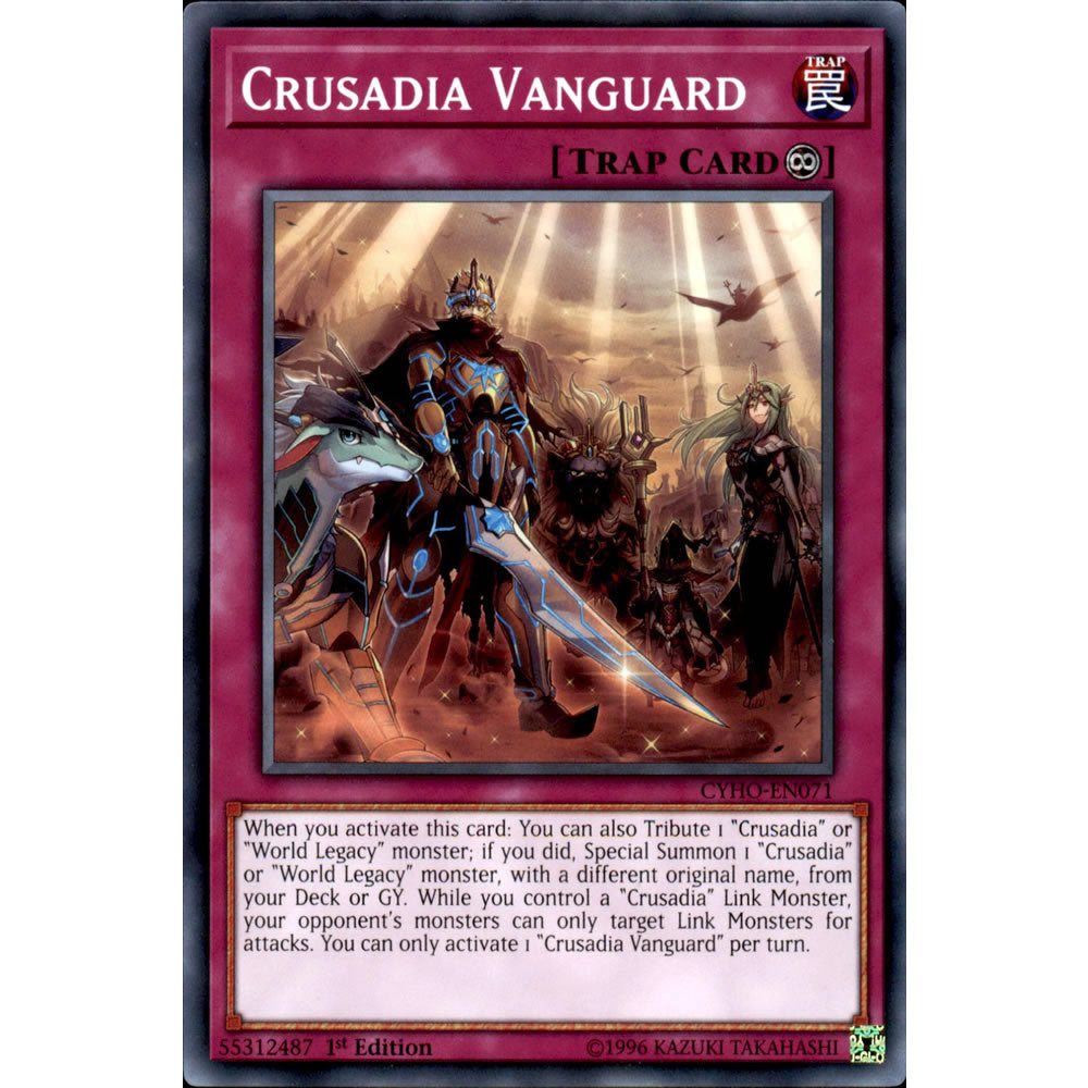 Crusadia Vanguard CYHO-EN071 Yu-Gi-Oh! Card from the Cybernetic Horizon Set