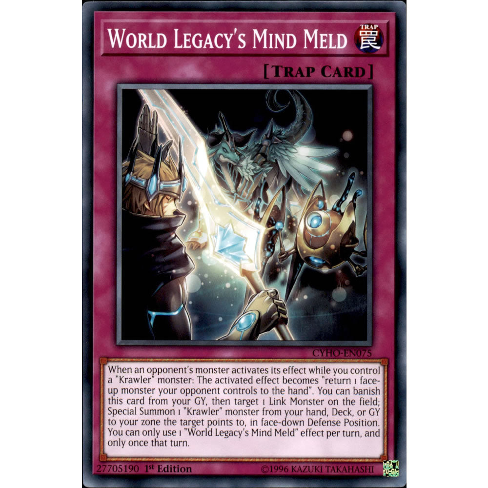 World Legacy's Mind Meld CYHO-EN075 Yu-Gi-Oh! Card from the Cybernetic Horizon Set