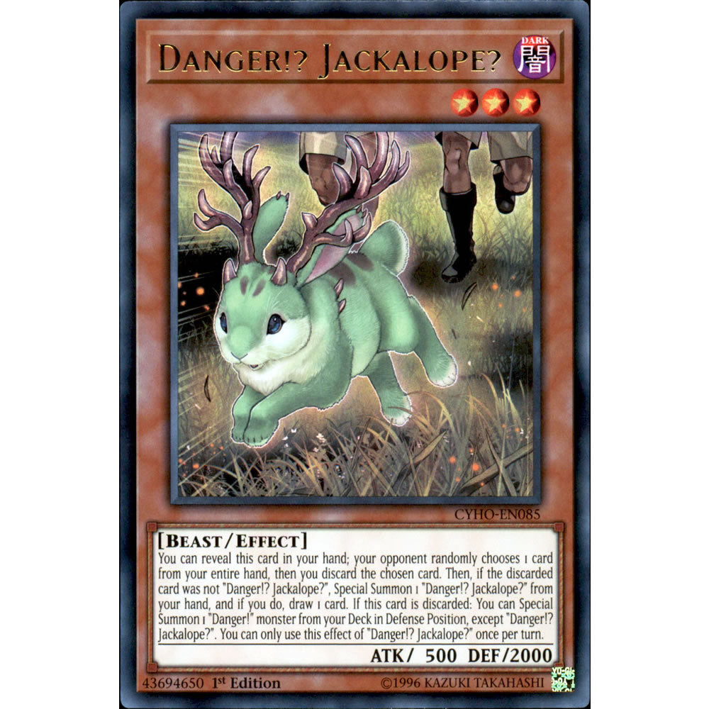 Danger!? Jackalope? CYHO-EN085 Yu-Gi-Oh! Card from the Cybernetic Horizon Set